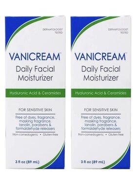Vanicream - Daily Facial Moisturizer. 2-pack. NIB.